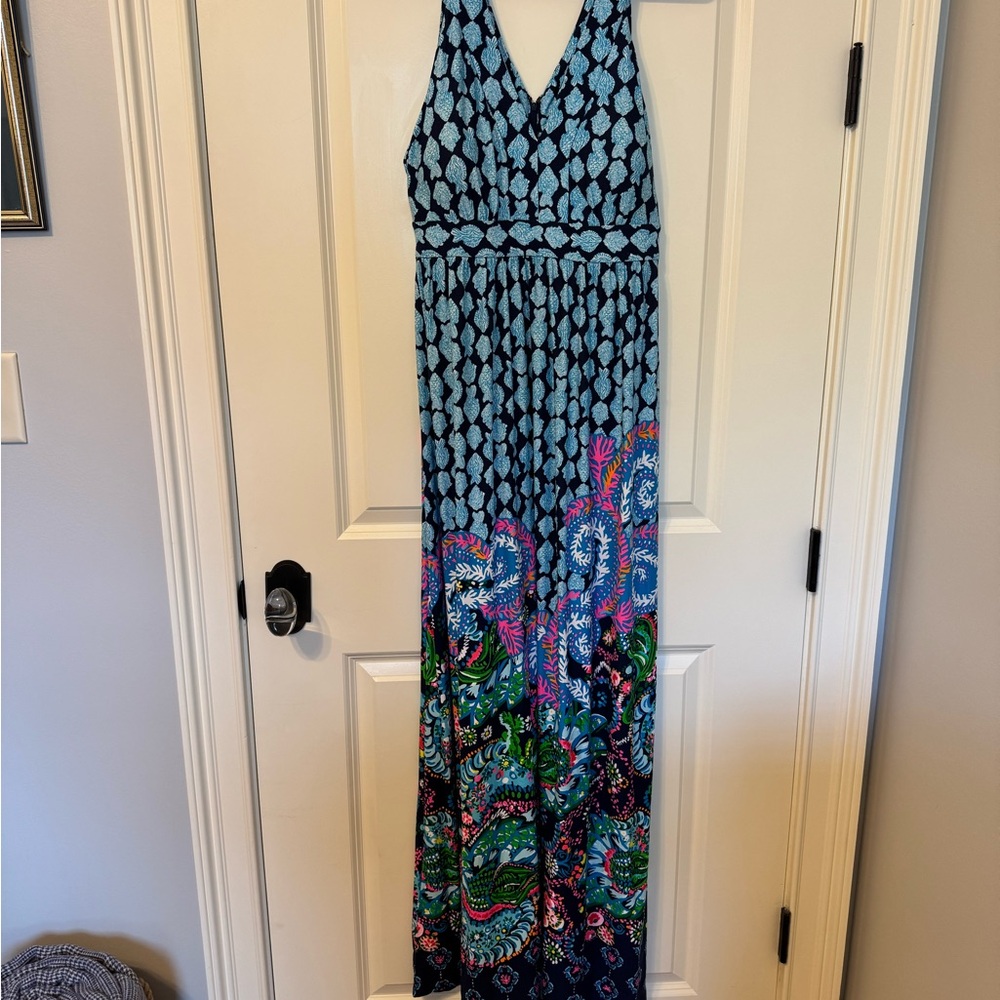 Lilly Pulitzer Blue and Pink Patterned Dress